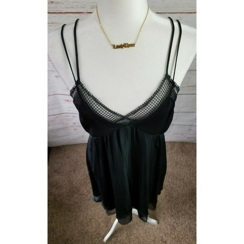 ZARA // edgy layered mesh silky dress - Picture 11 of 15